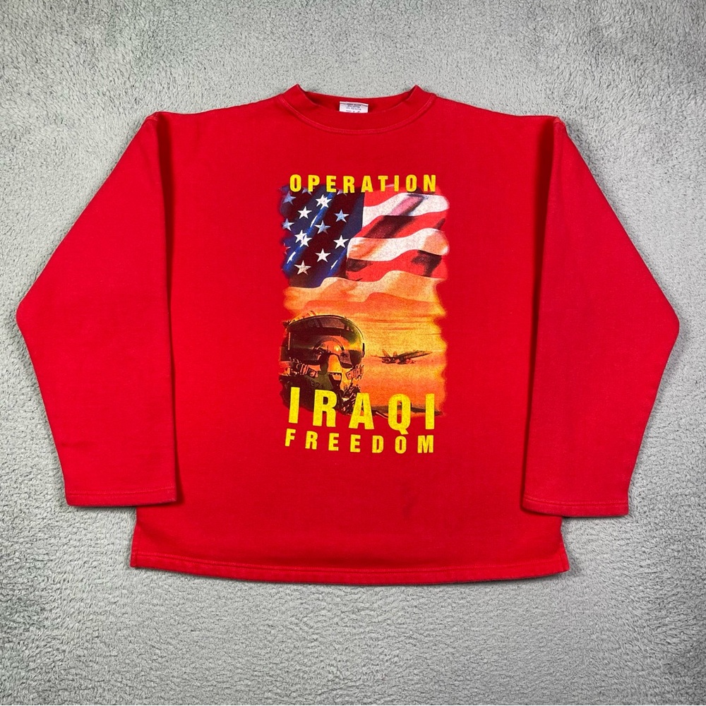 Vintage Y2k Operation Iraqi Freedom Military Swea… - image 2